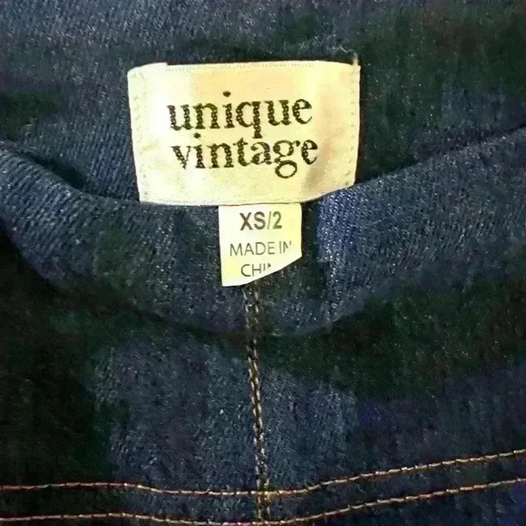 Unique Vintage 1950's retro high waisted double zipper capris XS-Size 2 - Picture 4 of 6